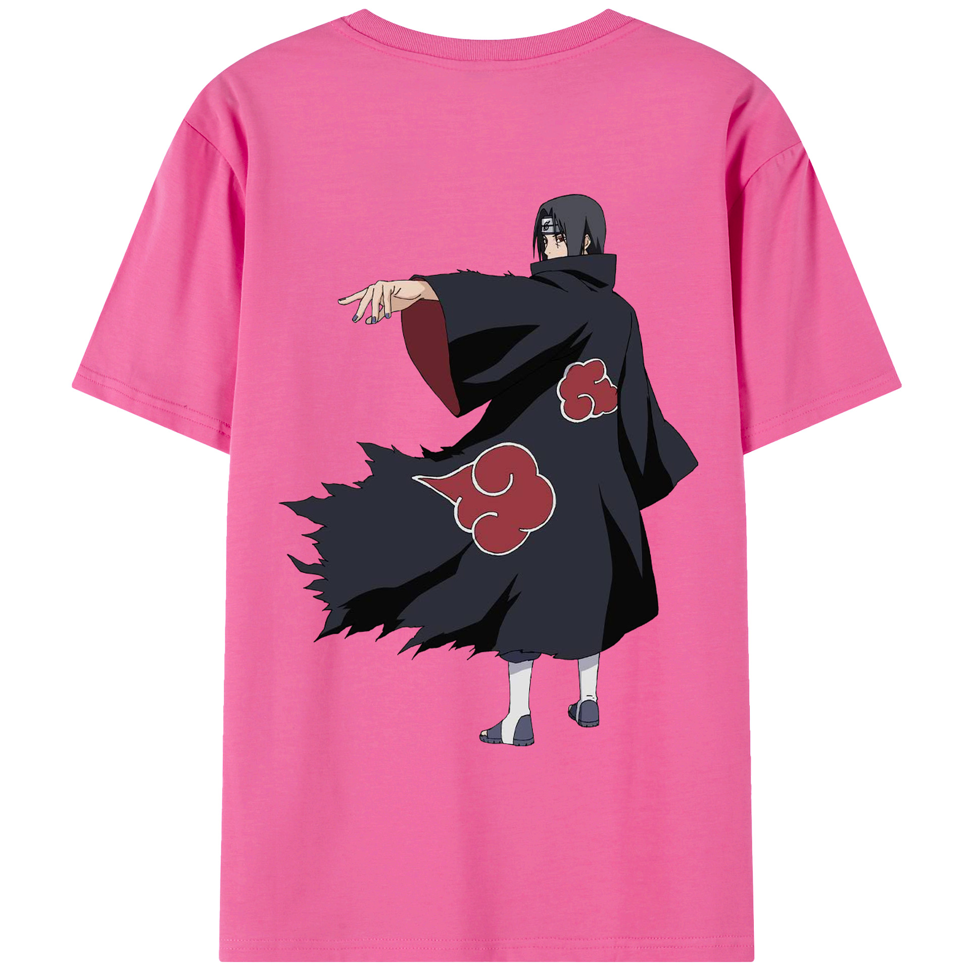 （画像用） NARUTO -ナルト- うちは イタチ Uchiha Itachi レディース半袖Tシャツ(バックプリント)